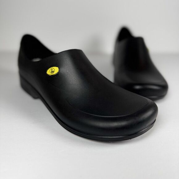 Sticky Shoes Work Clogs Mens Size 12 Slip Resistant Rubber ESD Anti Static 45 - Picture 1 of 13